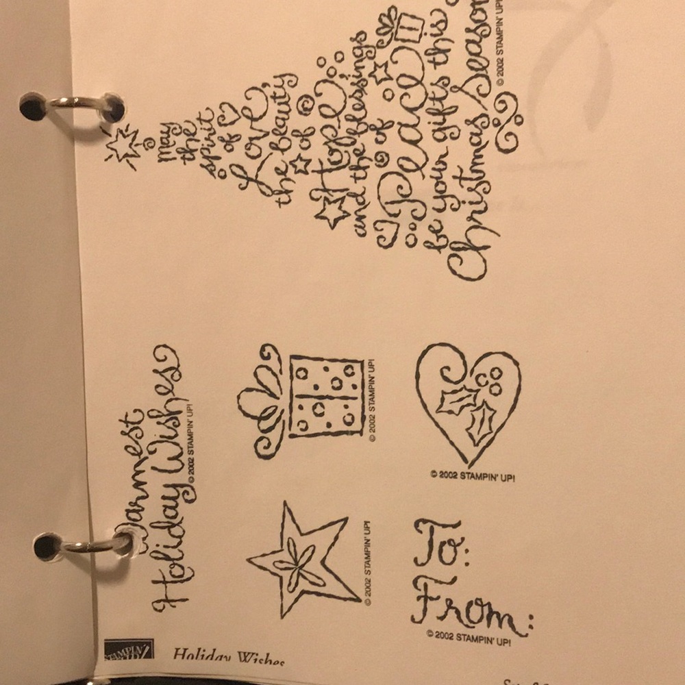 Stampin up. Holiday wishes. 2002
